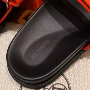 Hermes Chypre Sandal Men Techno-sandal Matte Mississippiensis Alligator Orange - Image 5