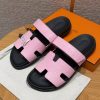 Hermes Chypre Sandal Men Techno-sandal Matte Mississippiensis Alligator Pink