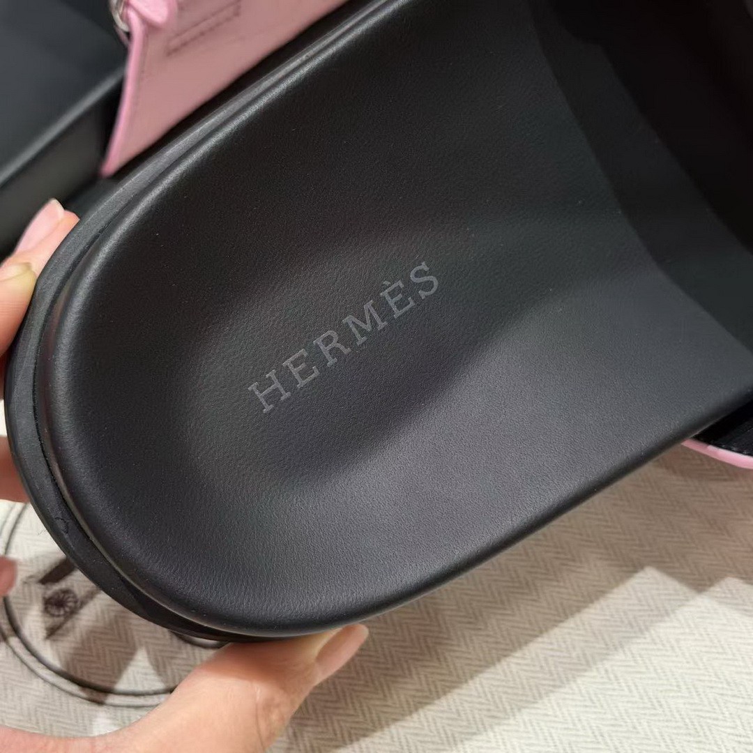 Hermes Chypre Sandal Men Techno-sandal Matte Mississippiensis Alligator Pink - Image 4