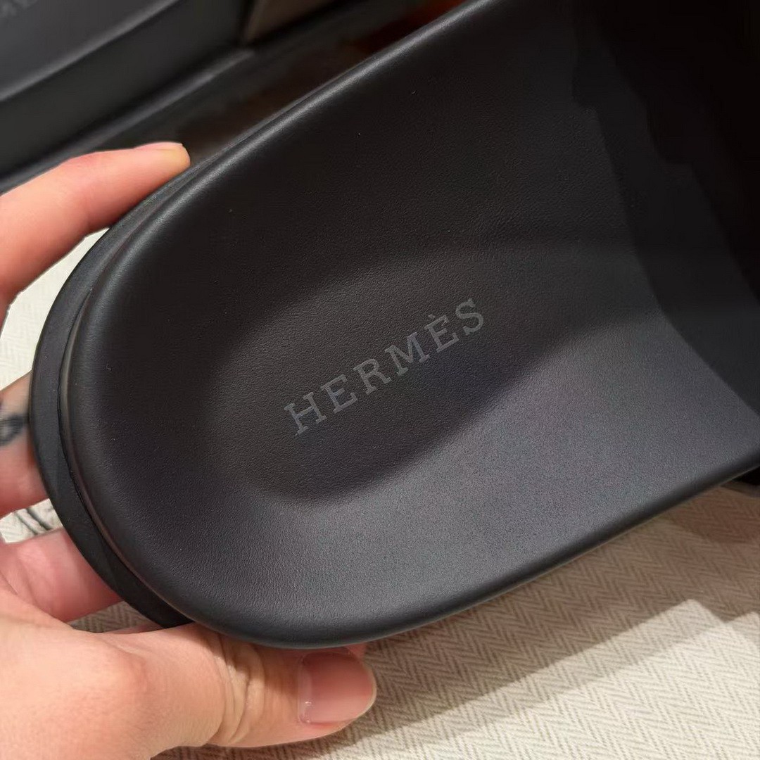 Hermes Chypre Sandal Men Techno-sandal Suede Goatskin Marron Ebène - Image 5