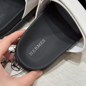 Hermes Chypre Sandal Women Techno-sandal Calfskin Blanc H222100Z 90340 - Image 11