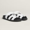 Hermes Chypre Sandal Women Techno-sandal Calfskin Blanc H222100Z 90340