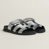 Hermes Chypre Sandal Women Techno-sandal Calfskin Gris Argenté H261072Z 52340
