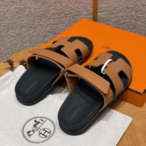 Hermes Chypre Sandal Women Techno-sandal Calfskin Naturel H222299Z A3340 - Image 14