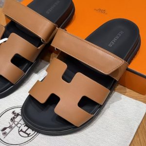 Hermes Chypre Sandal Women Techno-sandal Calfskin Naturel H222299Z A3340 - Image 9