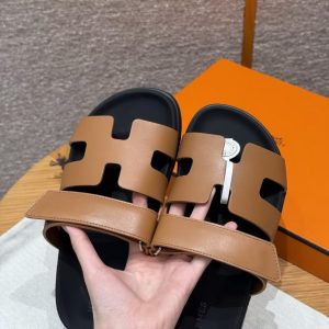 Hermes Chypre Sandal Women Techno-sandal Calfskin Naturel H222299Z A3340 - Image 5