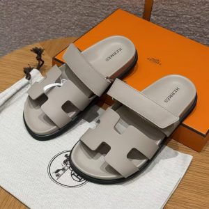 Alternative view of Hermes Chypre Sandal Women Techno-sandal Calfskin Pebble Beige Galet H222299Z BG340