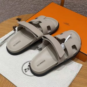 Hermes Chypre Sandal Women Techno-sandal Calfskin Pebble Beige Galet H222299Z BG340 - Image 15