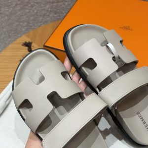 Hermes Chypre Sandal Women Techno-sandal Calfskin Pebble Beige Galet H222299Z BG340 - Image 11