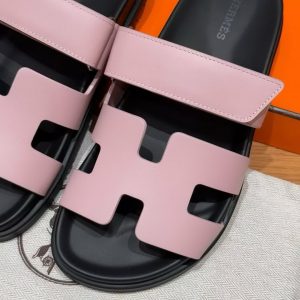 Hermes Chypre Sandal Women Techno-sandal Calfskin Rose Cancan - Image 12