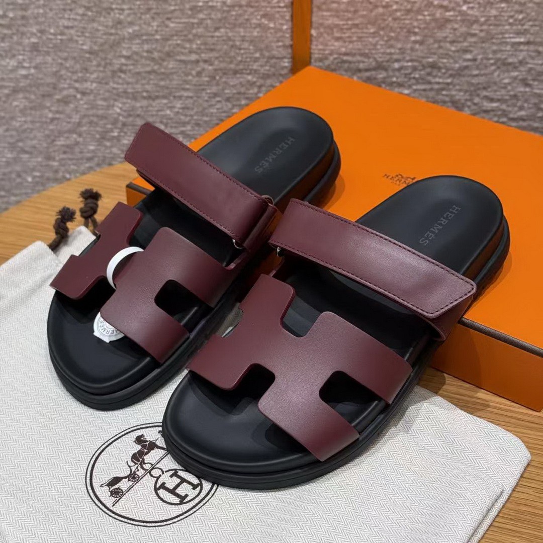 Hermes Chypre Sandal Women Techno-sandal Calfskin Rouge H H222299Z L1340 - Image 2