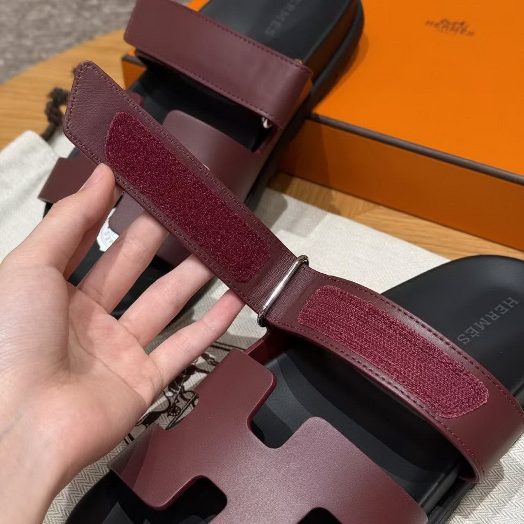 Hermes Chypre Sandal Women Techno-sandal Calfskin Rouge H H222299Z L1340 - Image 5