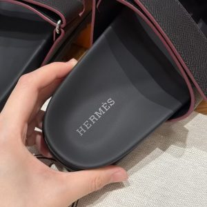 Hermes Chypre Sandal Women Techno-sandal Epsom Calfskin Black - Image 10
