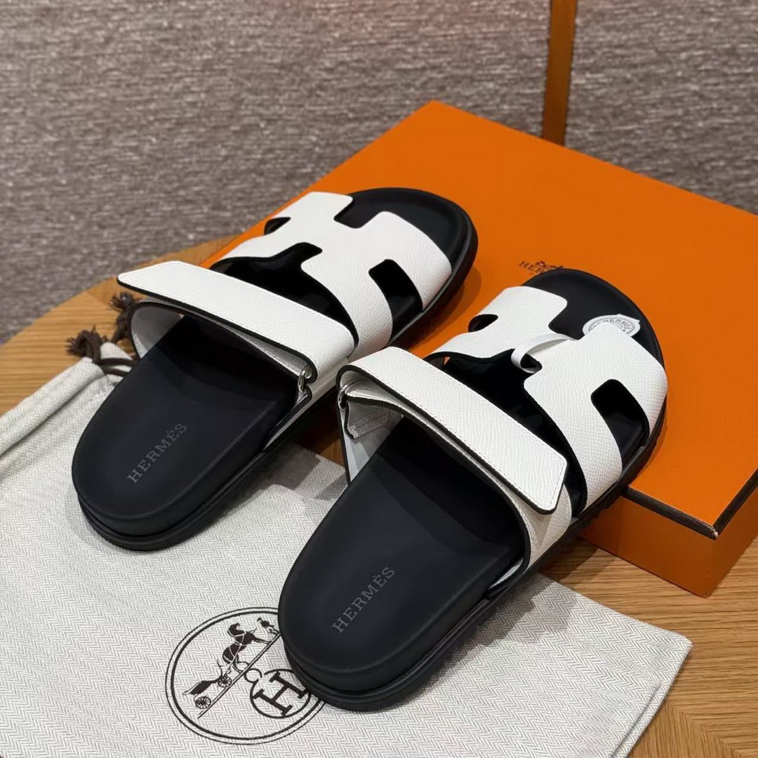 Hermes Chypre Sandal Women Techno-sandal Epsom Calfskin Blanc - Image 2