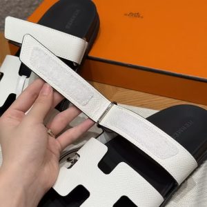 Hermes Chypre Sandal Women Techno-sandal Epsom Calfskin Blanc - Image 6