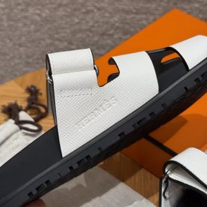 Hermes Chypre Sandal Women Techno-sandal Epsom Calfskin Blanc - Image 5