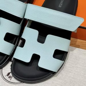 Hermes Chypre Sandal Women Techno-sandal Epsom Calfskin Bleu Cristaux H231295Z DF350 - Image 11