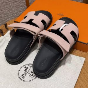 Hermes Chypre Sandal Women Techno-sandal Epsom Calfskin Ceramic Powder - Image 11