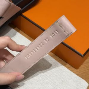 Hermes Chypre Sandal Women Techno-sandal Epsom Calfskin Ceramic Powder - Image 6