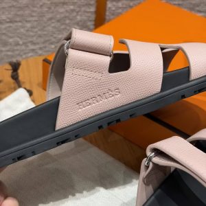 Hermes Chypre Sandal Women Techno-sandal Epsom Calfskin Ceramic Powder - Image 4