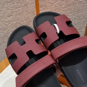 Hermes Chypre Sandal Women Techno-sandal Epsom Calfskin Rouge H H231295Z L1350 - Image 10