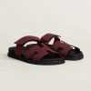 Hermes Chypre Sandal Women Techno-sandal Epsom Calfskin Rouge H H231295Z L1350