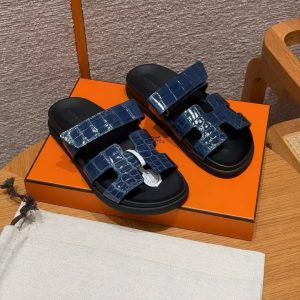 Alternative view of Hermes Chypre Sandal Women Techno-sandal Matte Mississippiensis Alligator Borland