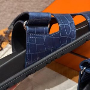Hermes Chypre Sandal Women Techno-sandal Matte Mississippiensis Alligator Borland - Image 4