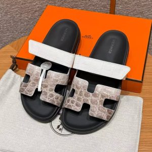 Hermes Chypre Sandal Women Techno-sandal Matte Mississippiensis Alligator Himalaya