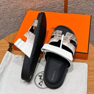 Hermes Chypre Sandal Women Techno-sandal Matte Mississippiensis Alligator Himalaya - Image 12