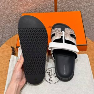 Hermes Chypre Sandal Women Techno-sandal Matte Mississippiensis Alligator Himalaya - Image 11