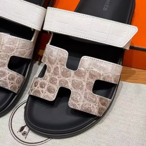 Hermes Chypre Sandal Women Techno-sandal Matte Mississippiensis Alligator Himalaya - Image 10