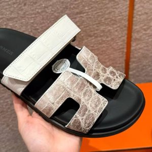 Hermes Chypre Sandal Women Techno-sandal Matte Mississippiensis Alligator Himalaya - Image 9