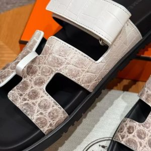 Hermes Chypre Sandal Women Techno-sandal Matte Mississippiensis Alligator Himalaya - Image 8