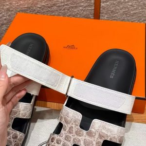 Hermes Chypre Sandal Women Techno-sandal Matte Mississippiensis Alligator Himalaya - Image 7