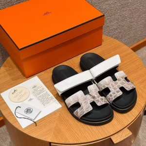 Hermes Chypre Sandal Women Techno-sandal Matte Mississippiensis Alligator Himalaya - Image 4