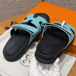 Hermes Chypre Sandal Women Techno-sandal Matte Mississippiensis Alligator Macaron - Image 8