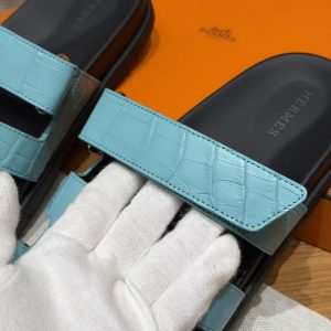 Hermes Chypre Sandal Women Techno-sandal Matte Mississippiensis Alligator Macaron - Image 4