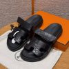 Hermes Chypre Sandal Women Techno-sandal Matte Mississippiensis Alligator Noir
