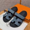 Hermes Chypre Sandal Women Techno-sandal Suede Goatskin Bleu Celeste