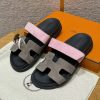 Hermes Chypre Sandal Women Techno-sandal Suede Goatskin Terre Cuite