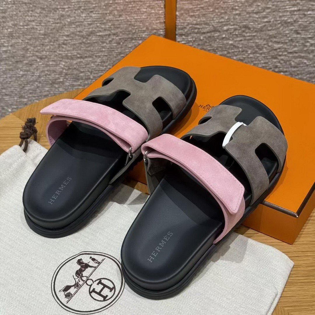 Hermes Chypre Sandal Women Techno-sandal Suede Goatskin Terre Cuite - Image 2