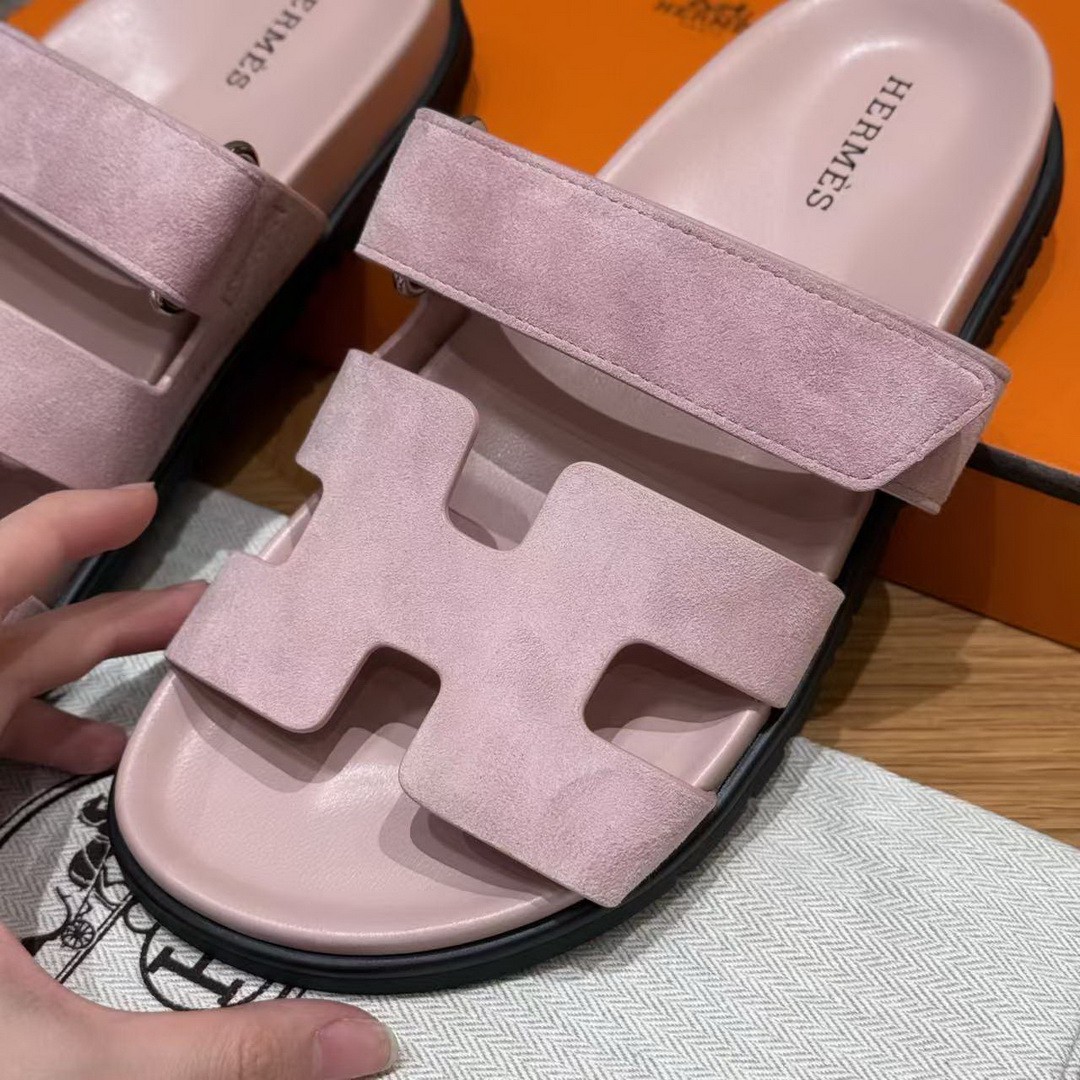 Hermes Chypre Sandal Women Techno-sandal Suede Goatskin Terre Cuite - Image 8