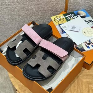 Hermes Chypre Sandal Women Techno-sandal Suede Goatskin Terre Cuite - Image 8
