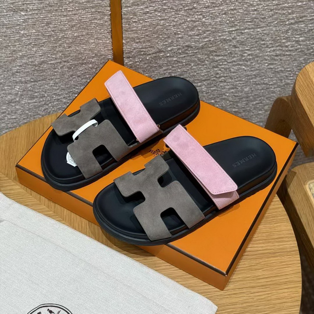Hermes Chypre Sandal Women Techno-sandal Suede Goatskin Terre Cuite - Image 7