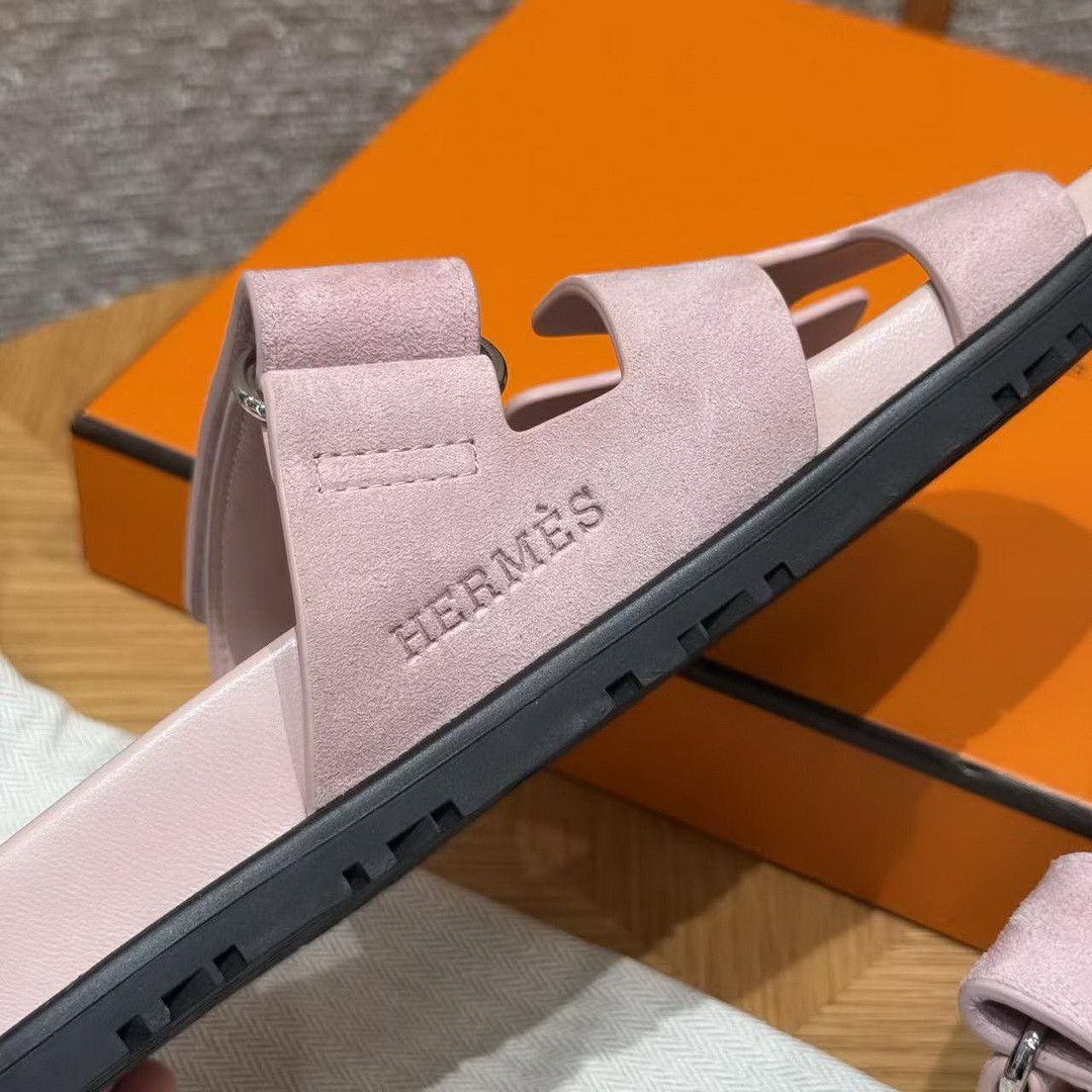 Hermes Chypre Sandal Women Techno-sandal Suede Goatskin Terre Cuite - Image 5