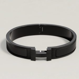 Hermes Clic HH So Black Bracelet Matte Enamel Black Noir Mat H703203FK01T4
