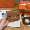 Hermes Constance Slim Wallet Handmade In Epsom Calfskin Leather Gold Hardware 37 Gold