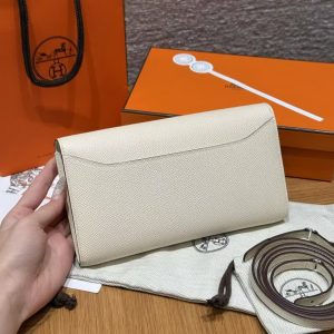 Hermes Constance To Go Wallet Handmade In Epsom Calfskin Leather Enamel Fittings Hardware I2 Nata - Image 2