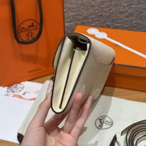 Hermes Constance To Go Wallet Handmade In Epsom Calfskin Leather Enamel Fittings Hardware I2 Nata - Image 14
